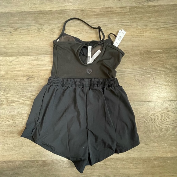 Victoria's Secret Pants - Victoria's Secret PINK Black Romper